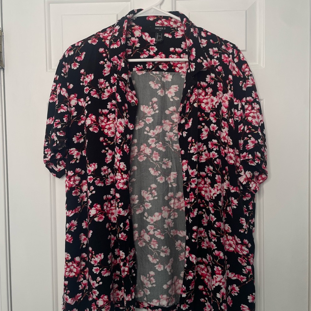 Men's Floral Short Sleeve Shirt